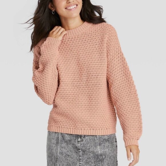 Universal Thread Blush Pink Chunky Knit Sweater - Women's Size - Picture 1 of 2